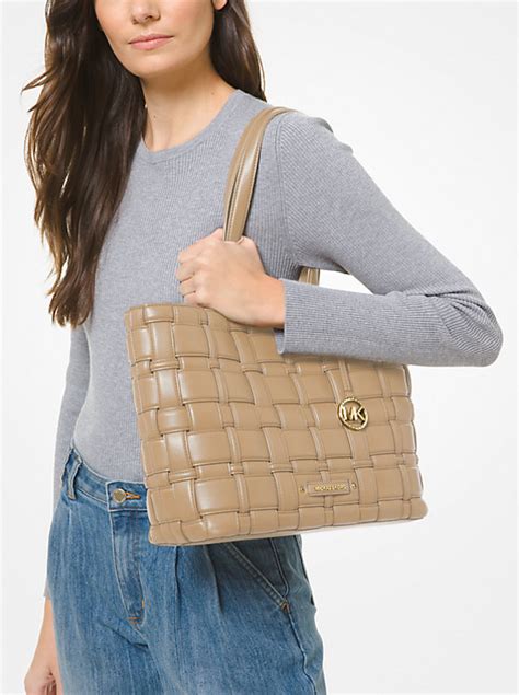 ivy michael kors|Ivy Medium Woven Tote Bag .